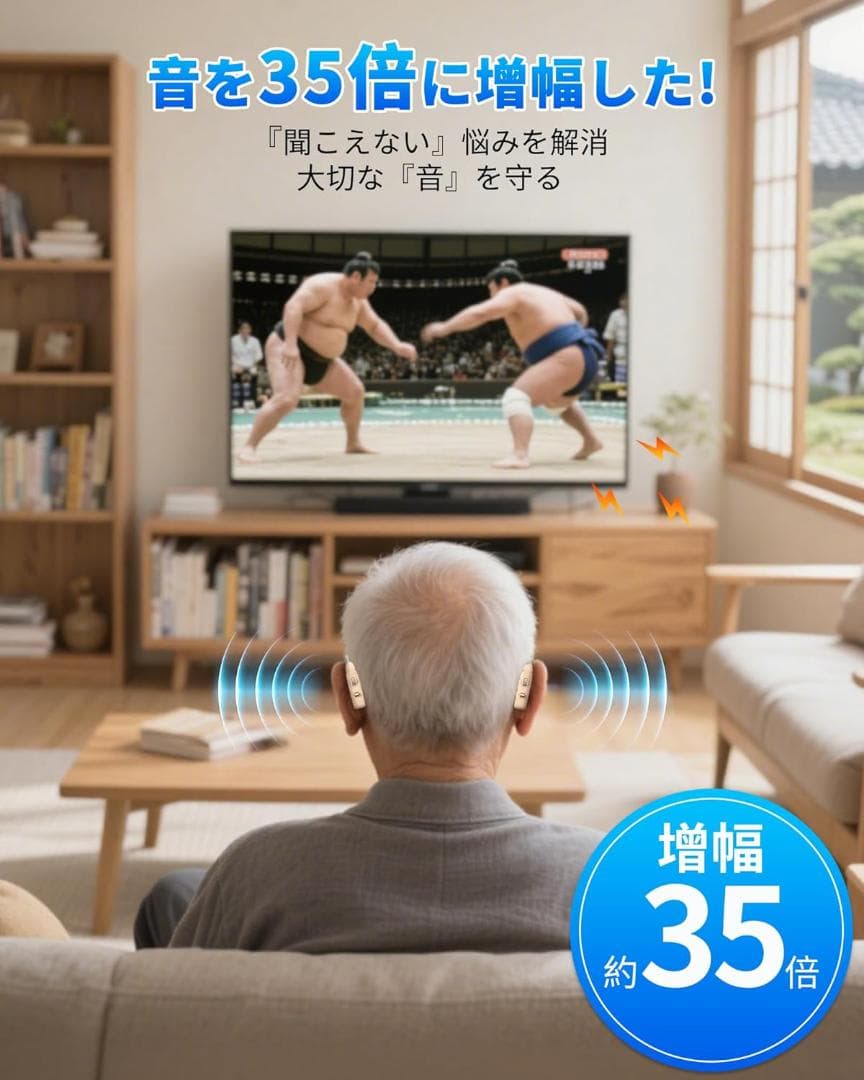 集音器 高齢者 しゅうおんき【2026進化版！革命的なデジタルチップ】