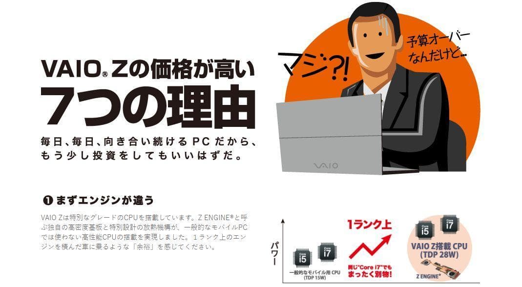 VAIO『Z』モンスターPC i5 タブレットPC 2in1 バッテリー良好