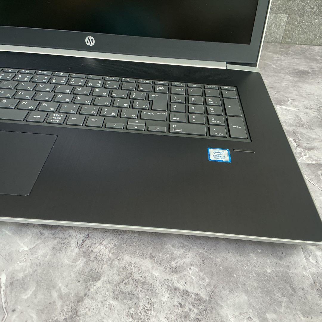 HP ProBook 大画面 17インチcorei5 第8世代 新品SSD256