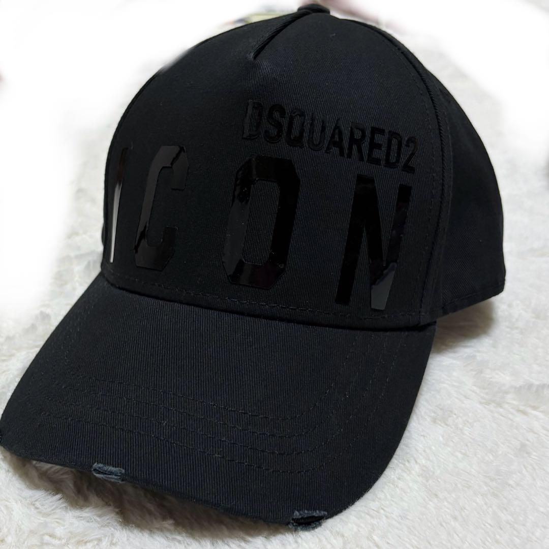 【新品未使用】DSQUARED2ディースクエアード ICON キャップ ブラック