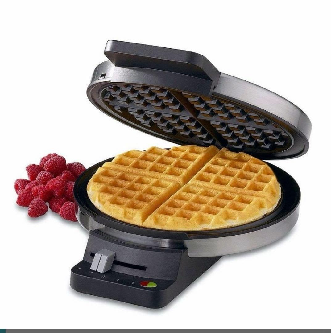 【美品】クイジナート ワッフルメーカー 4枚焼 丸型 BPAフリー