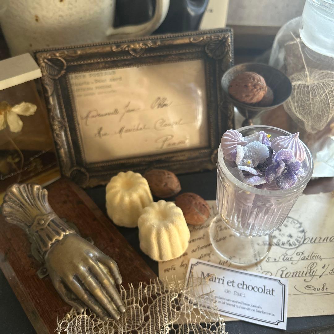 フェイクスイーツ すみれの砂糖づけ スイーツデコレーションカップ ラスト1個