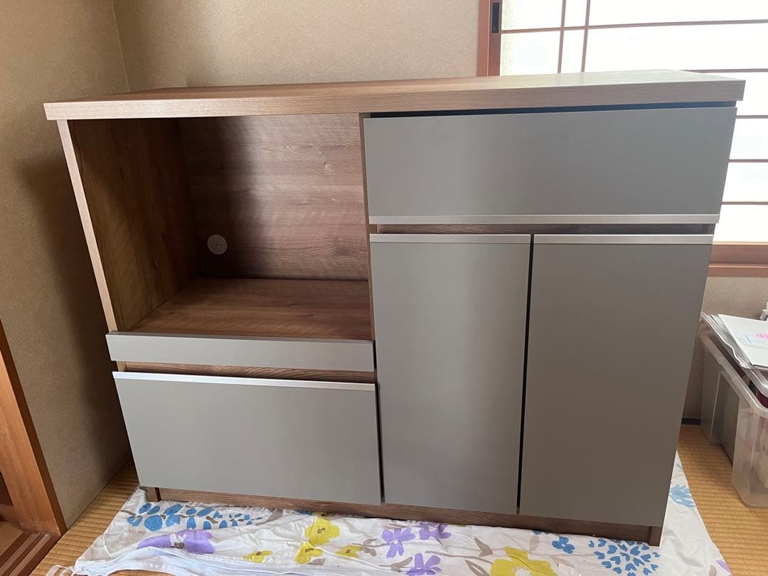 美品　ロータイプ 食器棚 キッチンカウンター