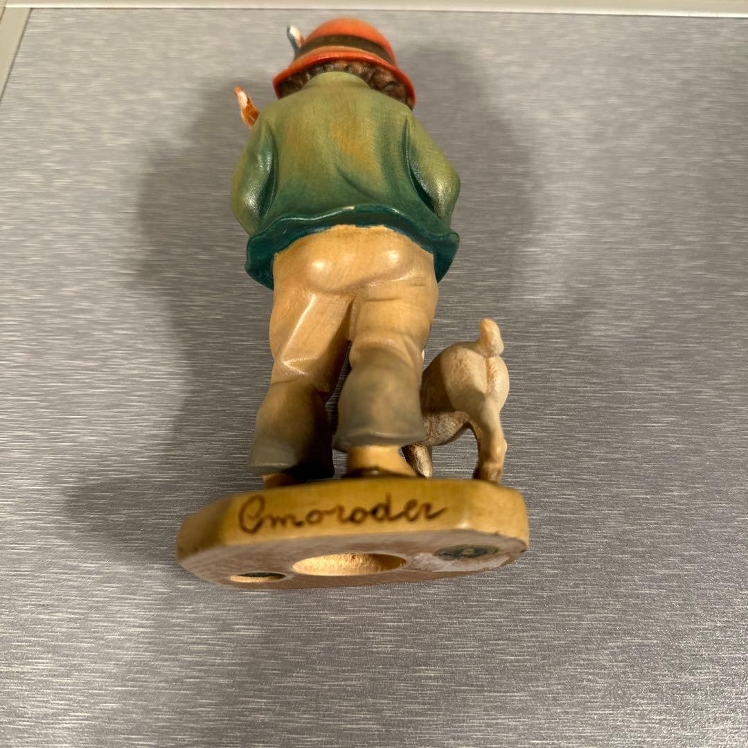 イタリア　Conrad Moroder社　木彫り人形　 写真追加しました