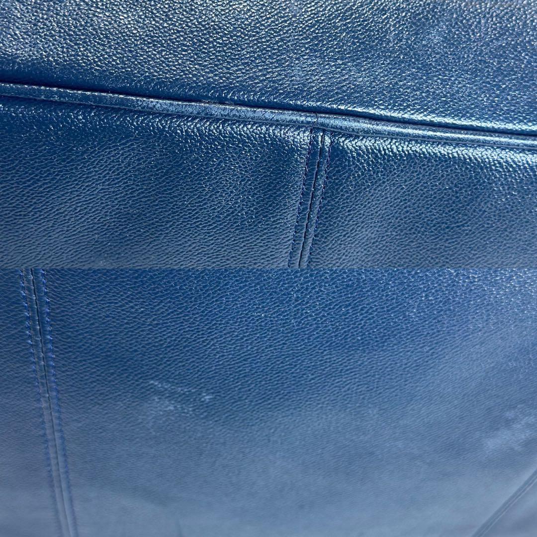 【極美品】ポーター リンク トートバッグ ビジネス レザー 手提げ A4可 紺