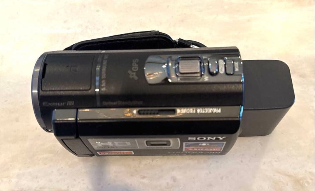 SONY HDC-PJ590V ビデオカメラ　大容量バッテリー　外付けライト付