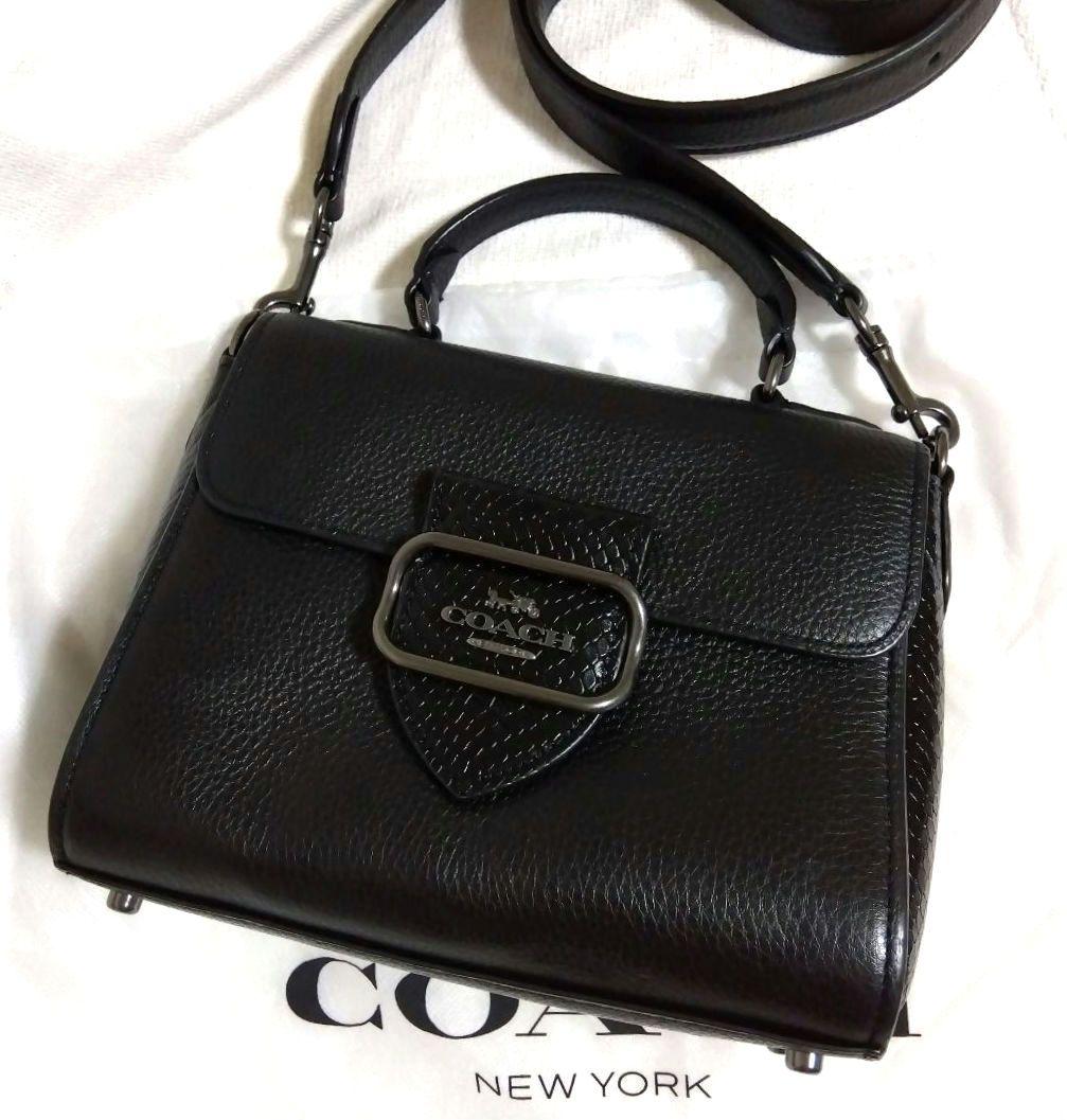 COACH モーガントップハンドル ショルダーバッグ 2way レザー