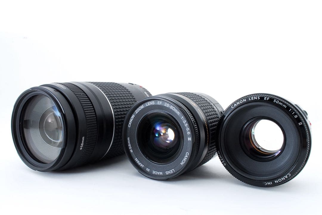 極上品☆キャノンcanon kiss x9☆標準＆望遠＆単焦点レンズセット