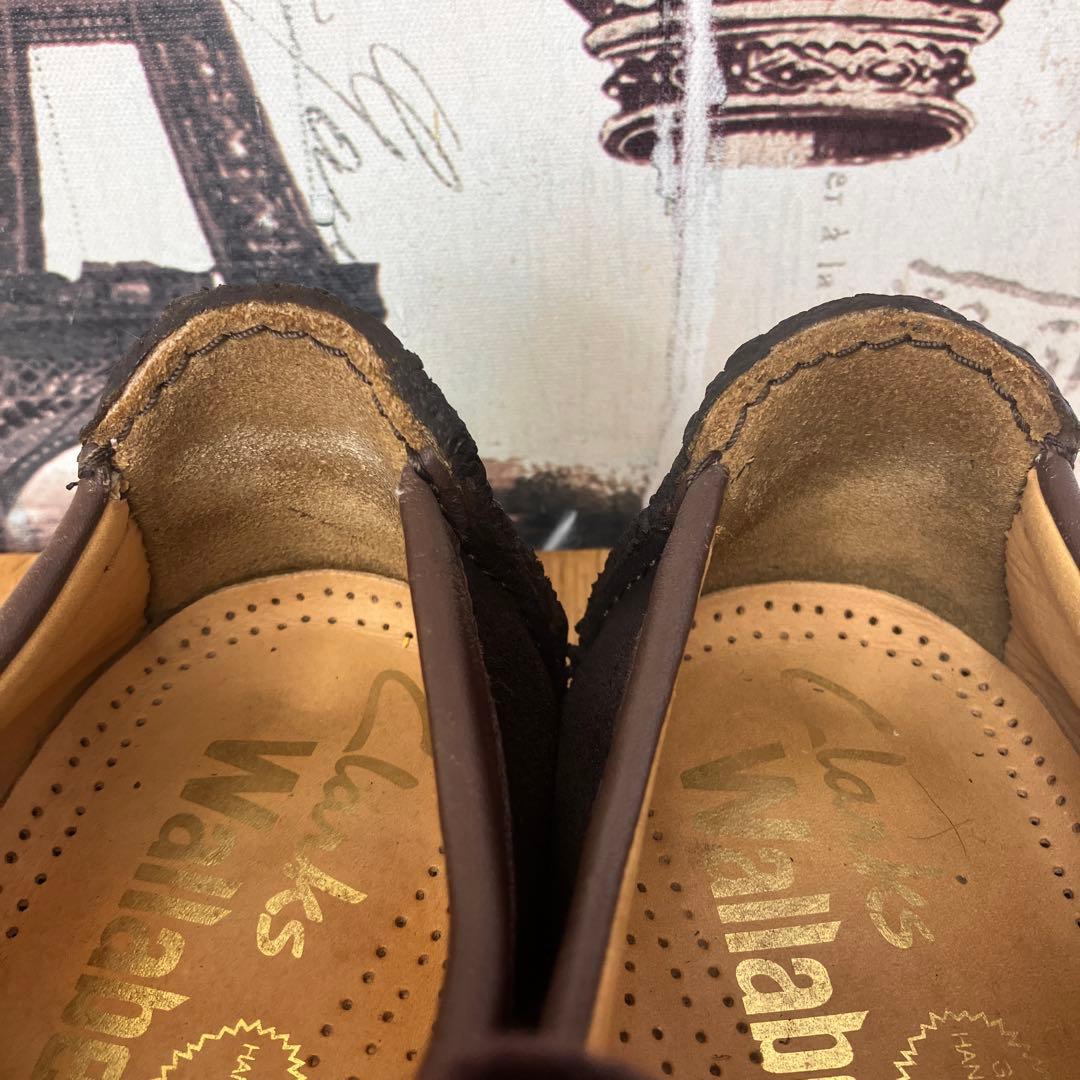 クラークス ナタリー　ワラビー　モカシン　スエード　ブラウン　ダークブラウン