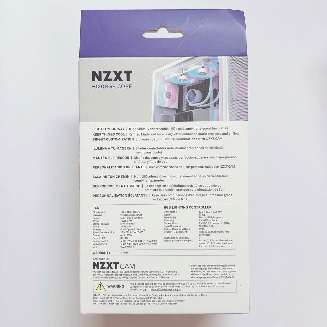 NZXT F120 RGB CORE 3個 × 2セット