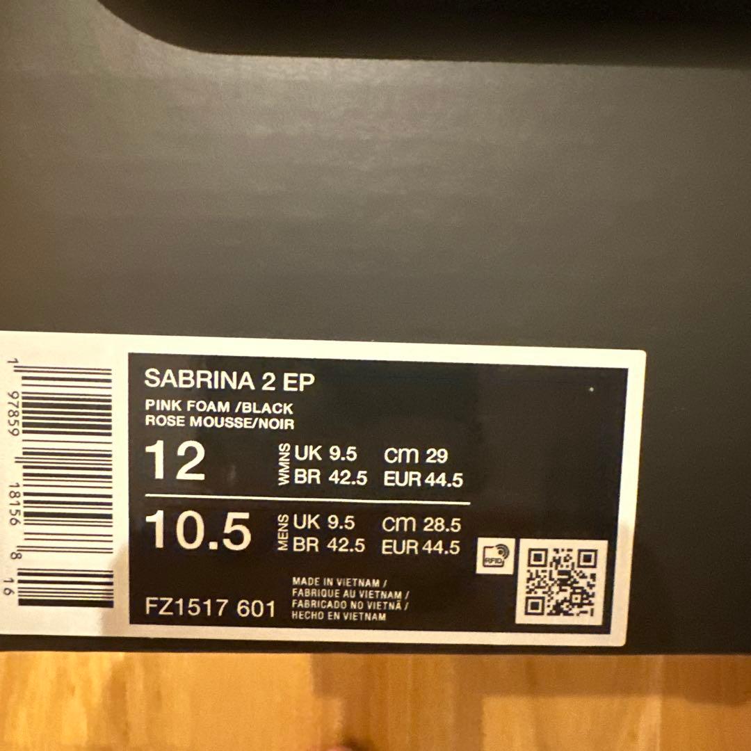 シューズ(男性用) SABRINA 2 Pink Foam/Elemental Pink/Black