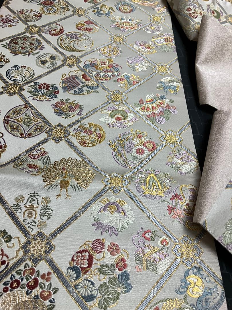 専用です　お仕立て上がり名古屋帯　新品未使用品　正絹　西陣織　No.350