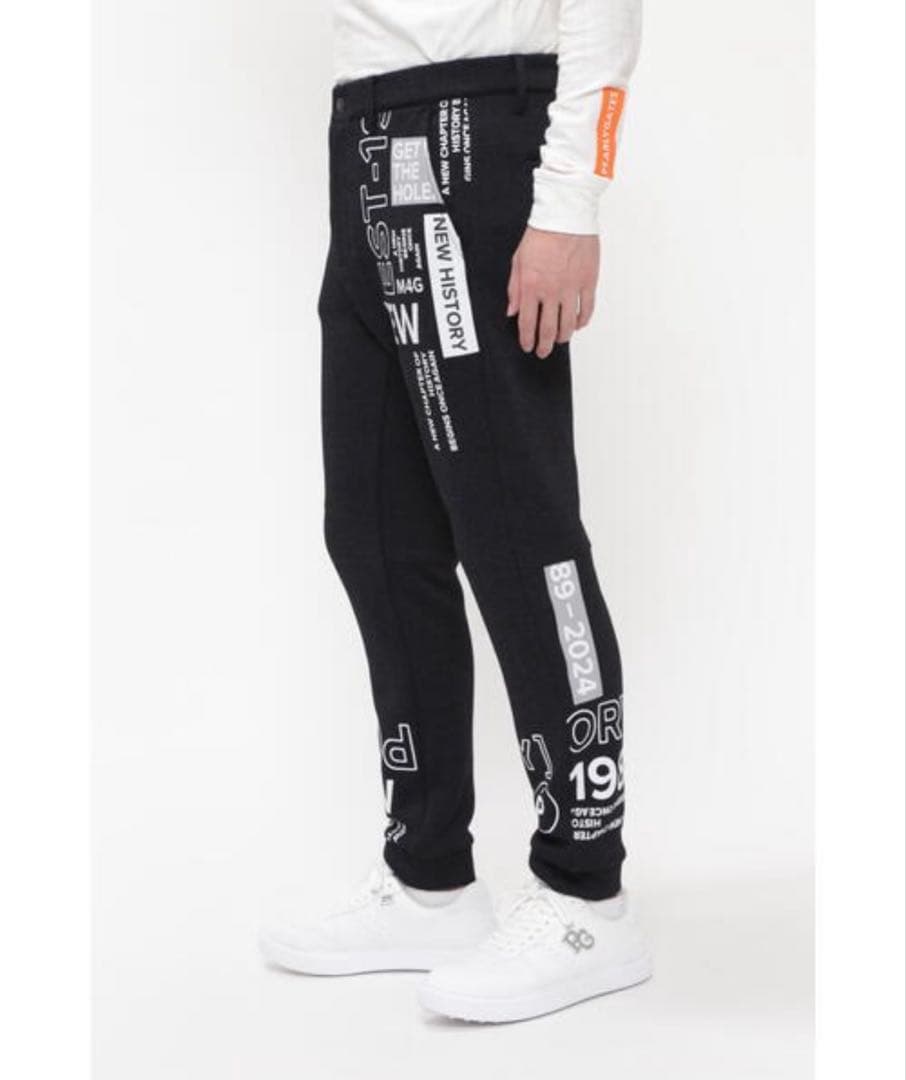 PEARLY GATESセーターフリース メランジ ジョガーパンツ