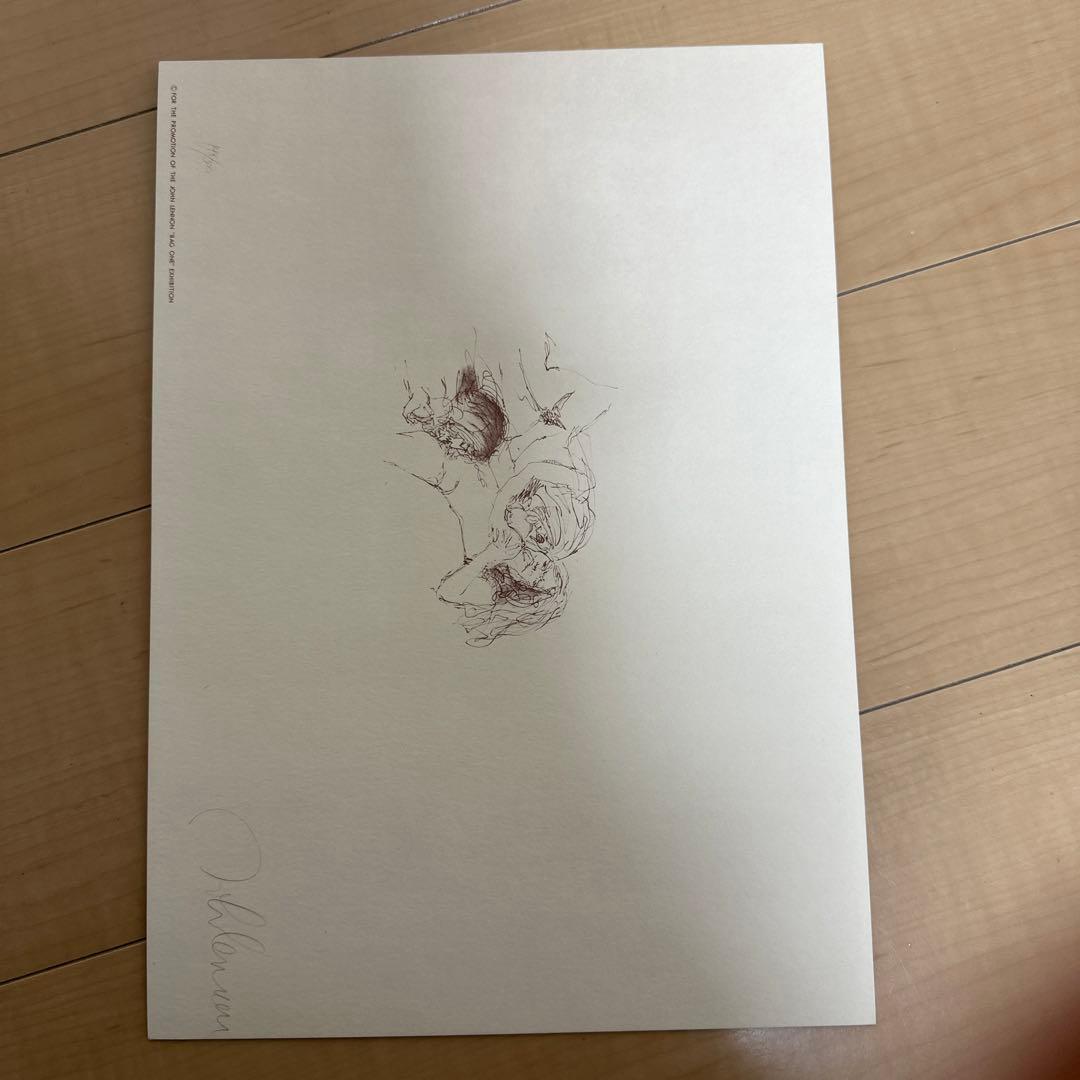 ジョンレノン／Bag One／リトグラフ／掛け時計