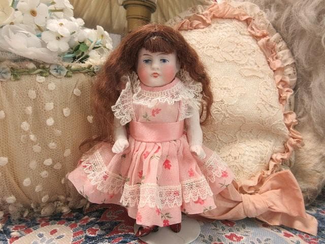 アンティーク　ミニョネット　☆　ビスクドール　オールビスク