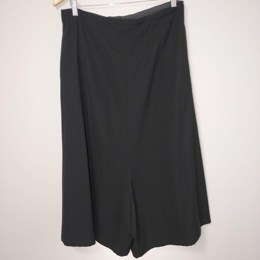 【希少】Y's ワイズ ルーズ ガウチョ パンツ ブラック黒 L イージーパンツ