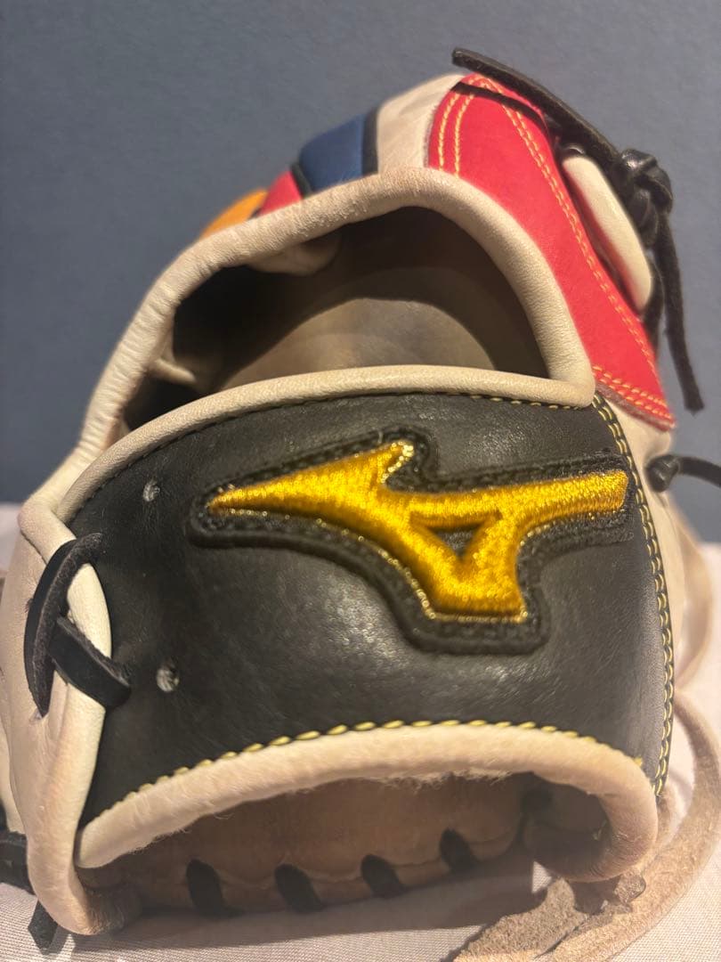 ミズノプロ 限定オーダー 軟式用 外野手用グラブ　レインボーライン仕様