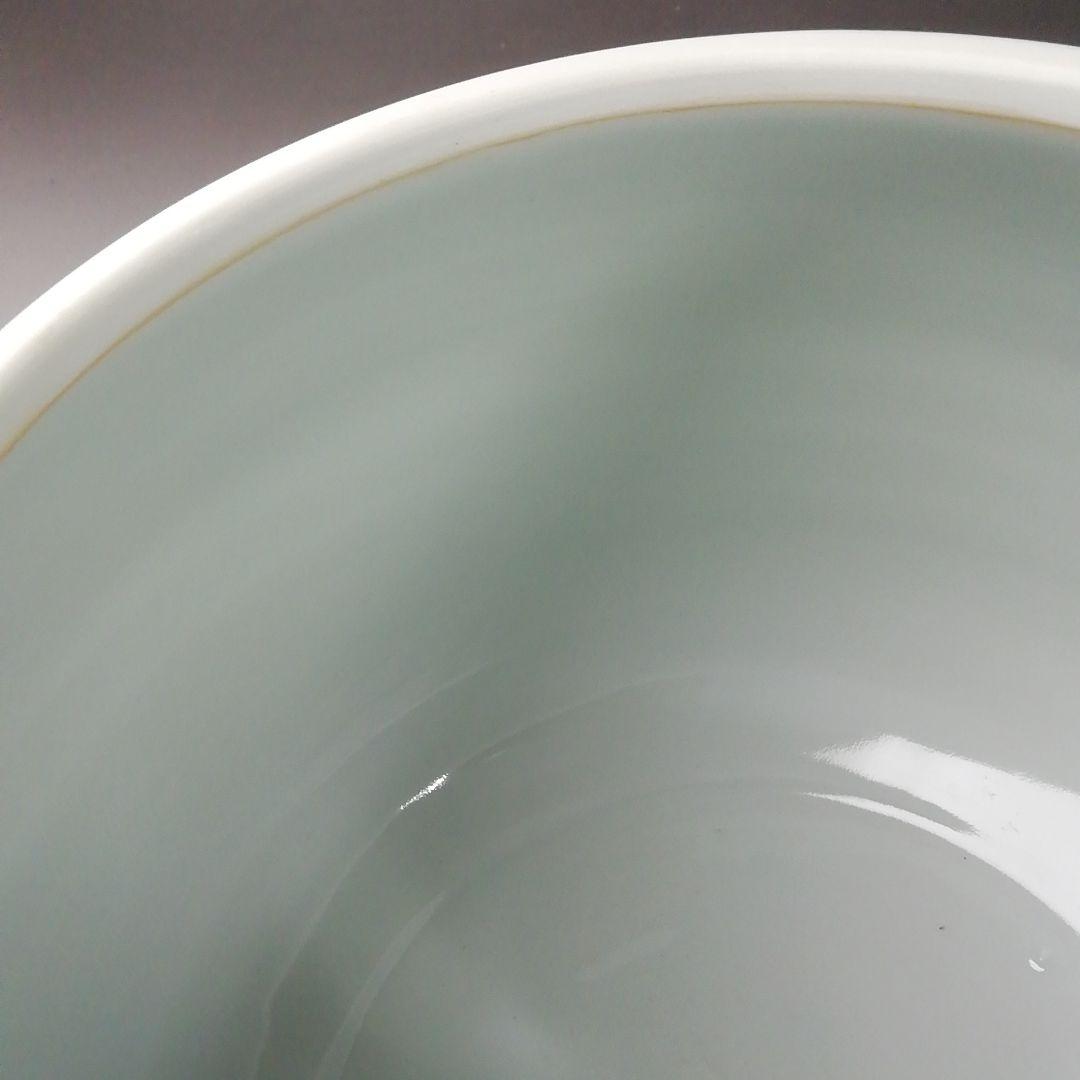 Ｔ１９６　水指　『染付芋頭　水指』『加藤和峰造』　共箱　茶道具