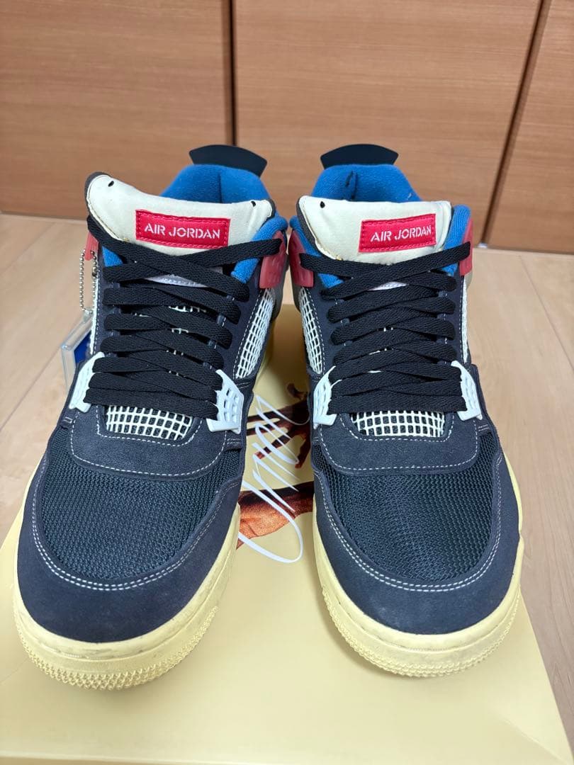 Nike×Unionナイキユニオンエアジョーダン4オフノワールUS14/32cm