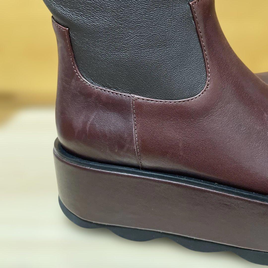 MANA ワイドボリュームストレッチブーツ 37size 23.5㌢未使用級