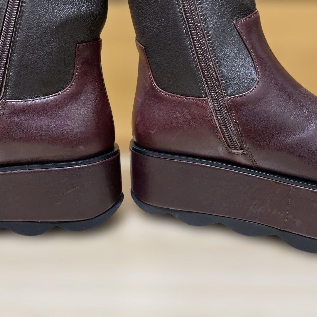 MANA ワイドボリュームストレッチブーツ 37size 23.5㌢未使用級