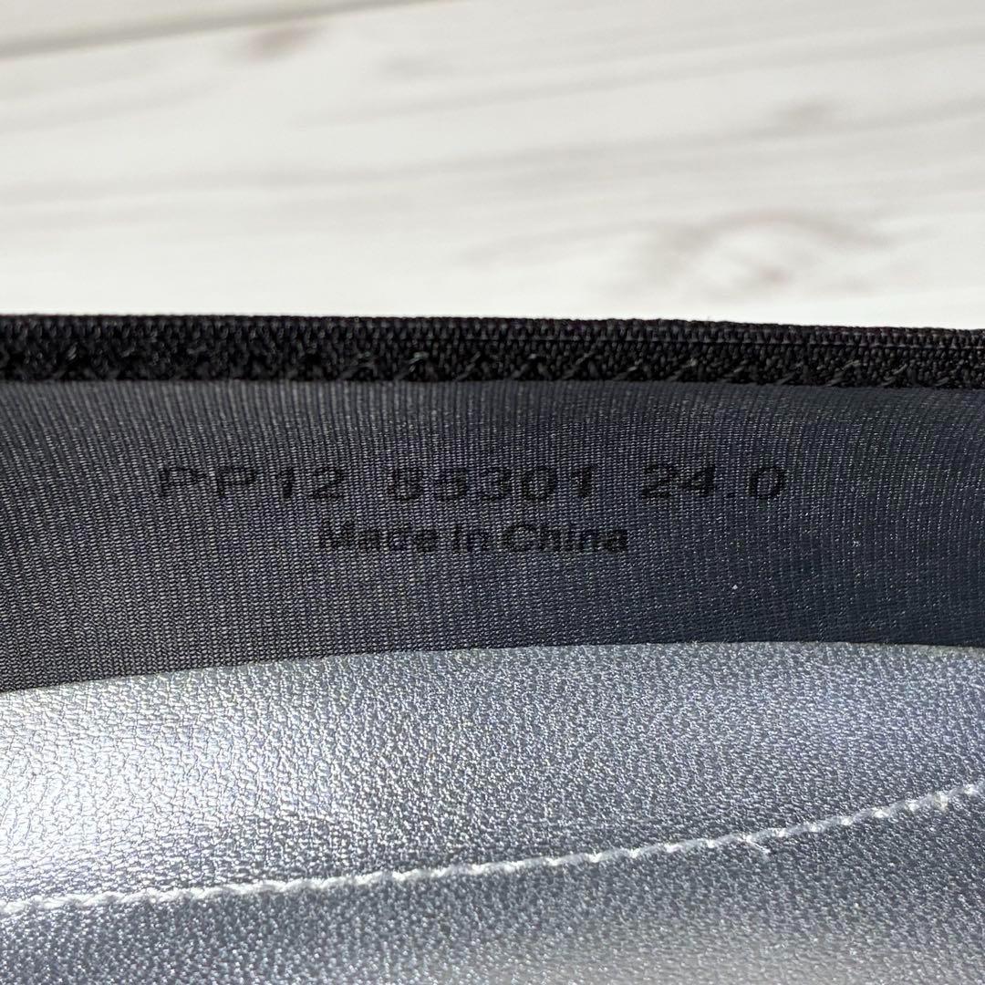 124【ほぼ新品】fitfit コンフォート 撥水 バレエパンプス 黒 24