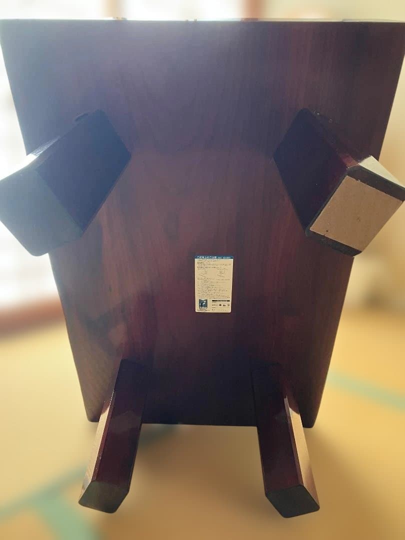 《希少》鈴木家具の天然無垢・高級銘木一枚板座卓（ローテーブル）・光沢仕上げ 和室