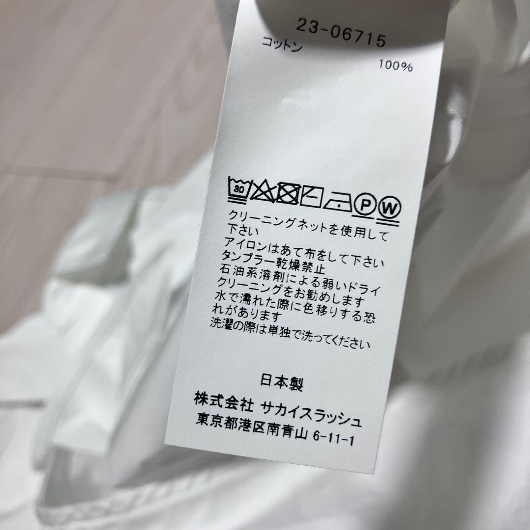 sacai THOMAS MASONコットンポプリンシャツ　ホワイト　23SS