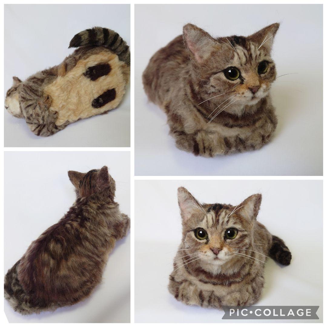 羊毛フェルト　猫　ハンドメイド　【ニャンとも】