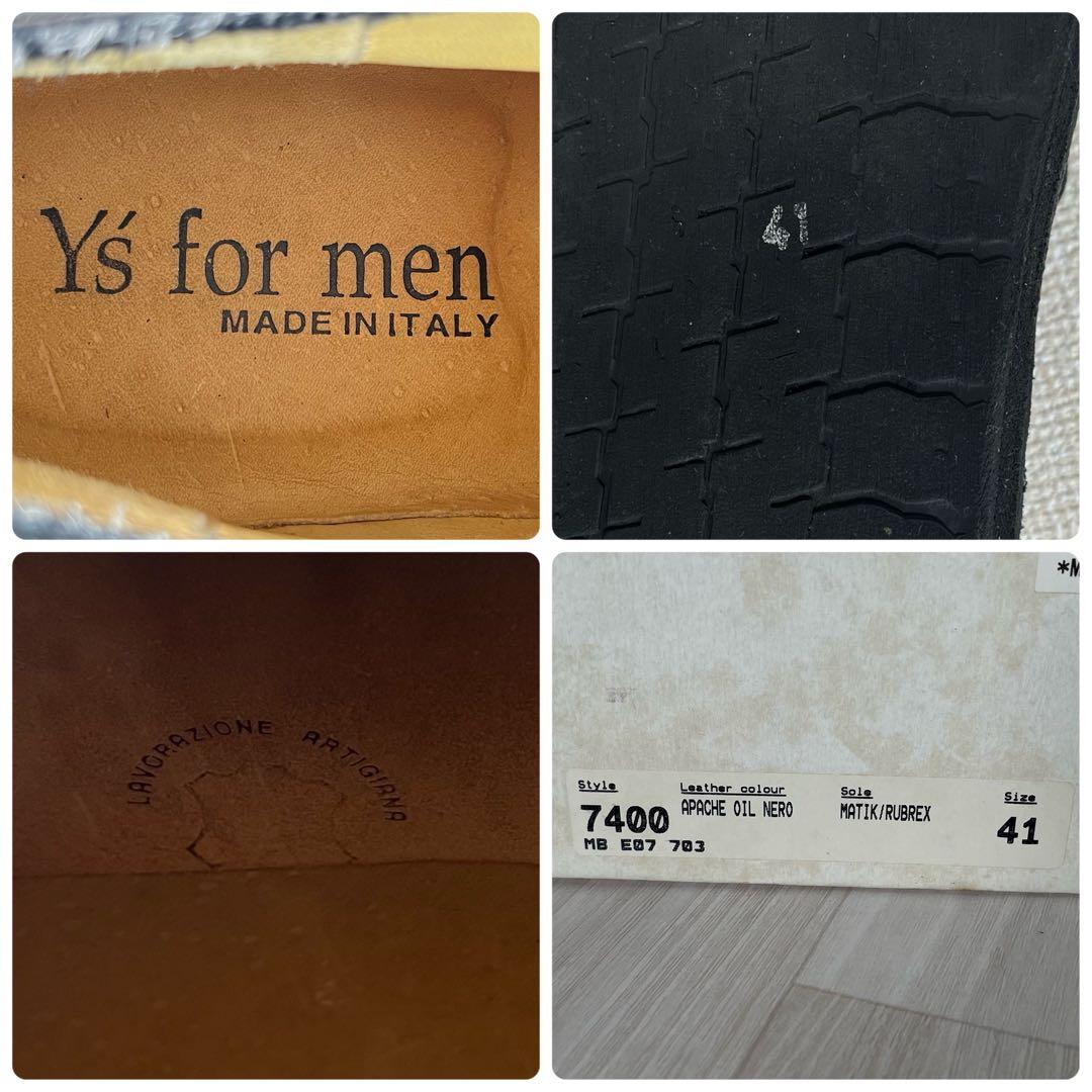 【未使用級】Y's for men　革靴　モカシン ブーツ　90s　アーカイブ