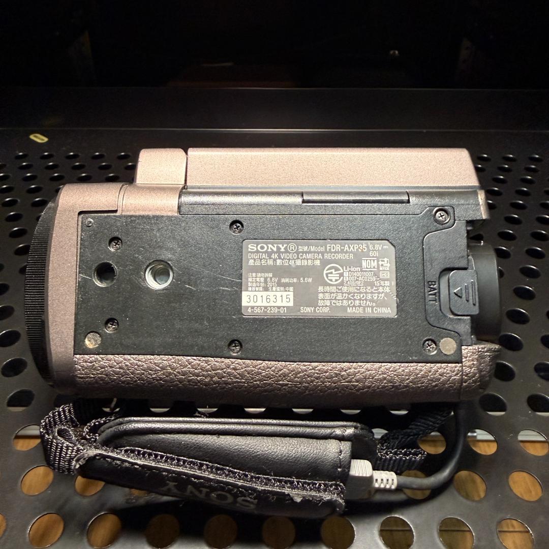 【動作確認済】【防湿庫保管】SONY 4K Handycam FDR-AXP35