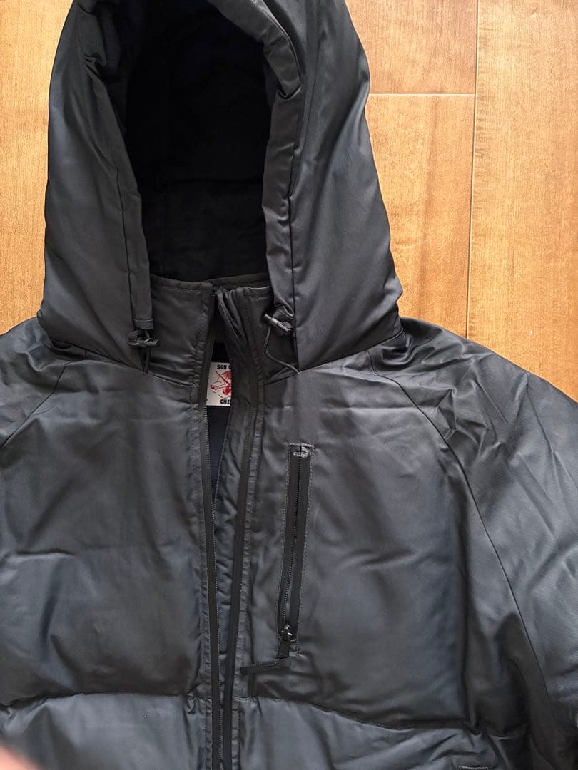 SON OF THE CHEESE ブラックダウンジャケット L