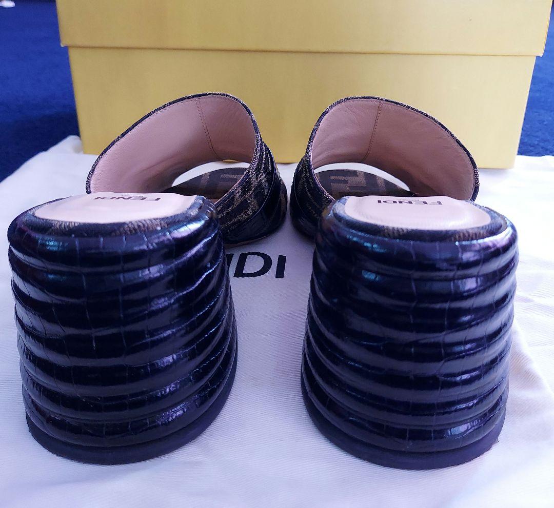 FENDIズッカ柄ミュール