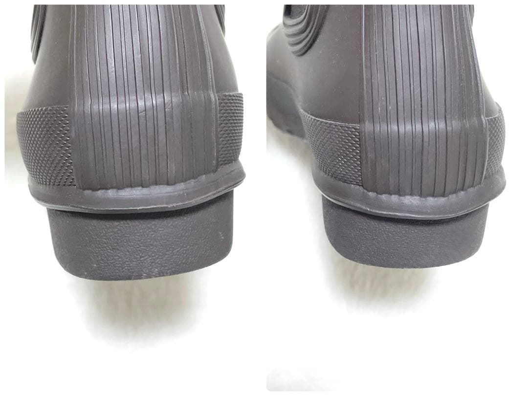 【美品】HUNTER ハンター　サイドゴア　レインブーツ ブラウン