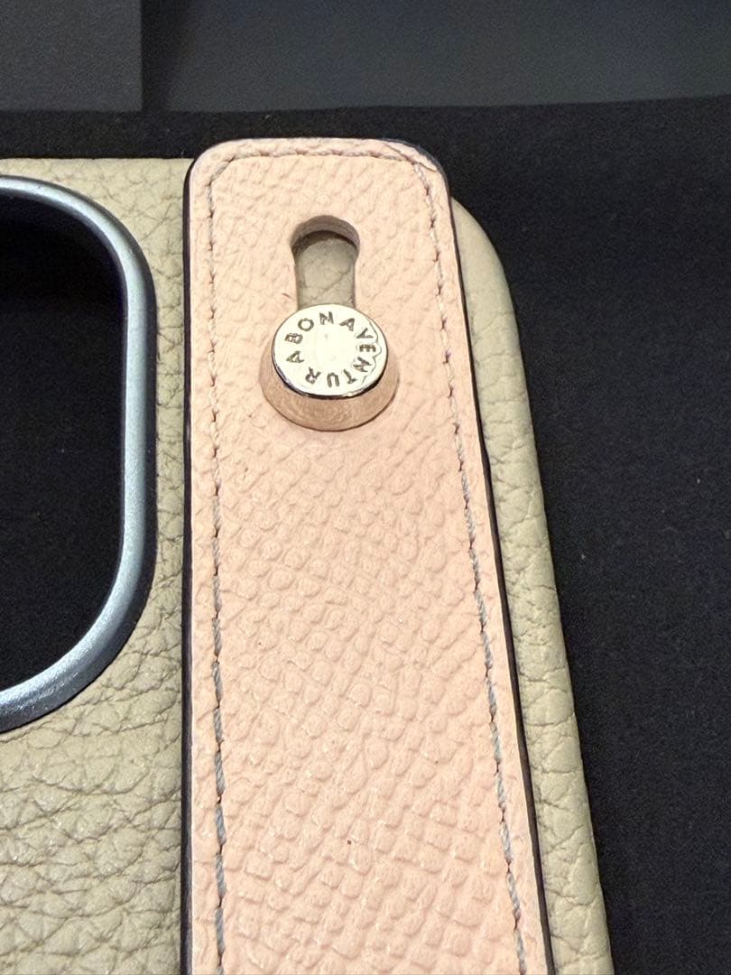 BONAVENTURA グレージュ × シェル iPhone15pro用ケース