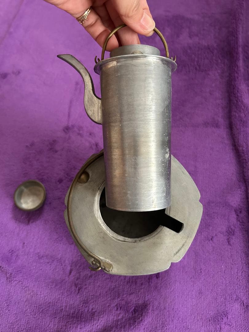 伝統的な錫水差し 保温製品 年代物 アンティーク