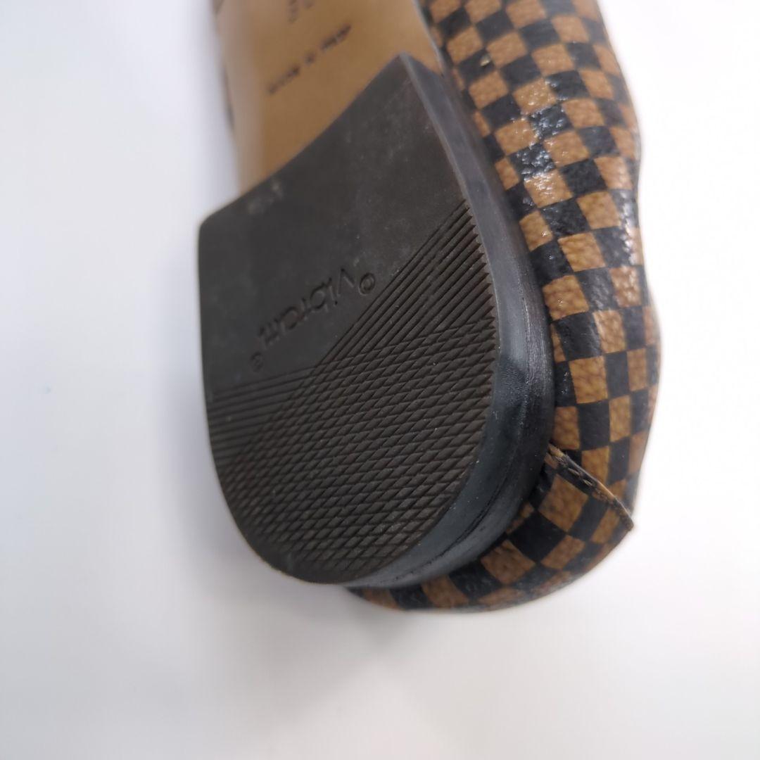 ルイヴィトン ダミエ 金具 バレエシューズ フラットシューズ ローファー 美品