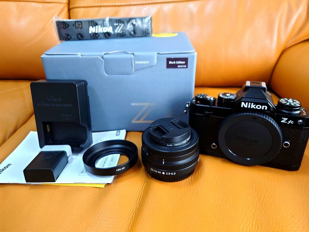 超美!Nikon Zfc Black+z16-50vr+金属フード+保護フィルタ