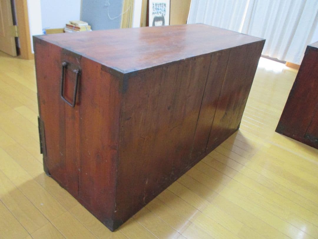 アンティークタンス 引き出し付き 鍵付き