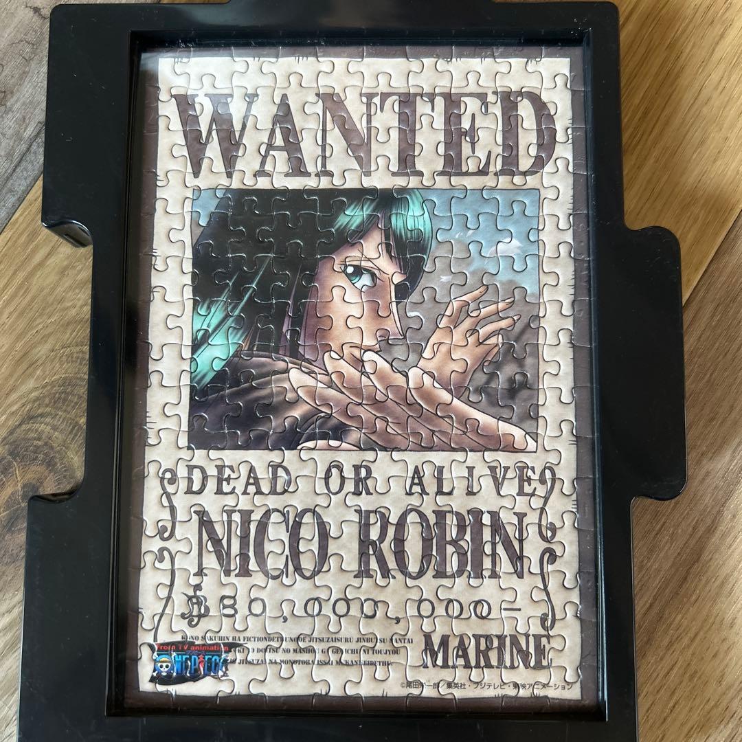 ONE PIECE ミニパズル150ピースの完成品（フレームつき）