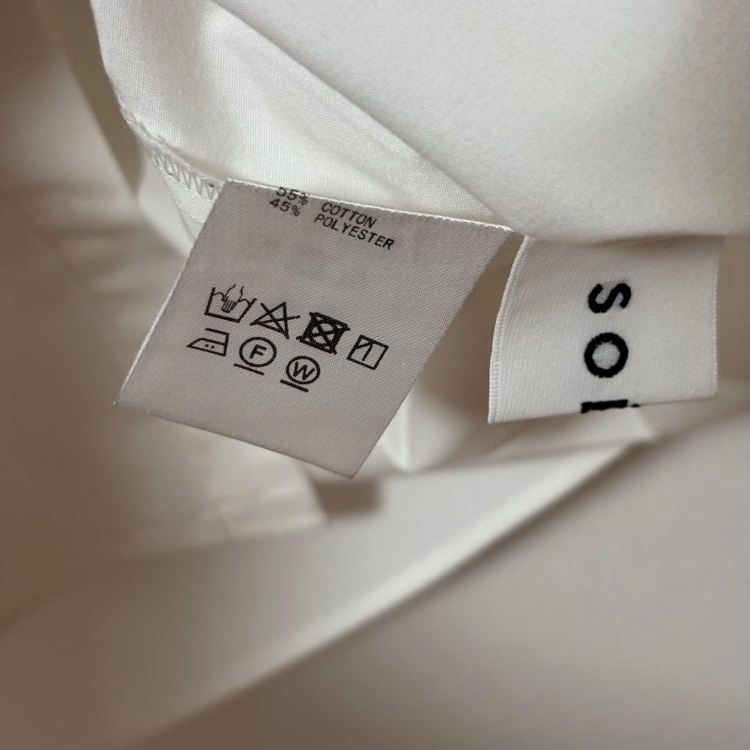 soeju ソージュ　コクーンシャツ　ホワイト　M UVカット　ウォッシャブル