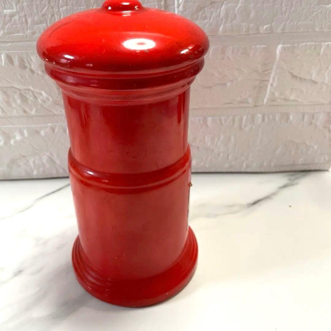 ポスト　陶器製　赤いポスト30cm20cm10cm 匿名配送　郵便ポスト　貯金箱