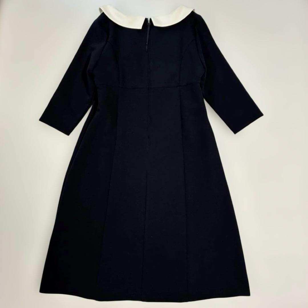 【新品】REGINA RISURRE 2way Aライン 白襟ワンピース タグ付