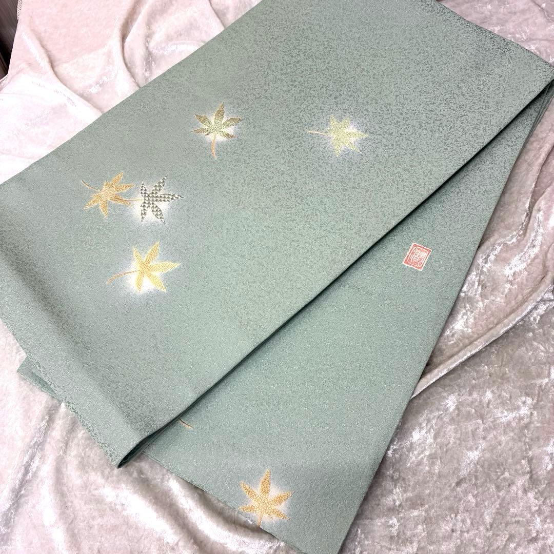 訪問着 着物 相良刺繍 正絹 中国刺繍 逸品 滝泰 落款あり