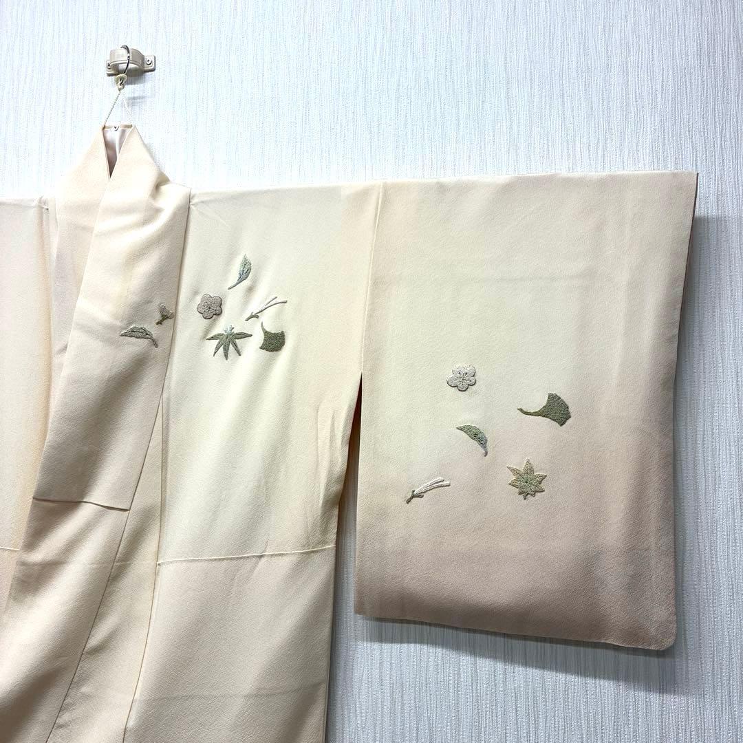 訪問着 着物 相良刺繍 正絹 中国刺繍 逸品 滝泰 落款あり