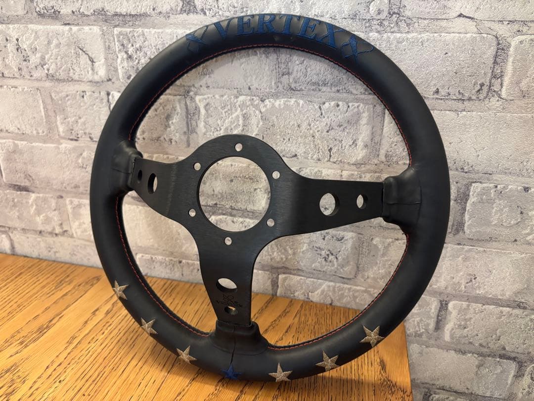VERTEX ステアリングホイール ブラック　セブンスター