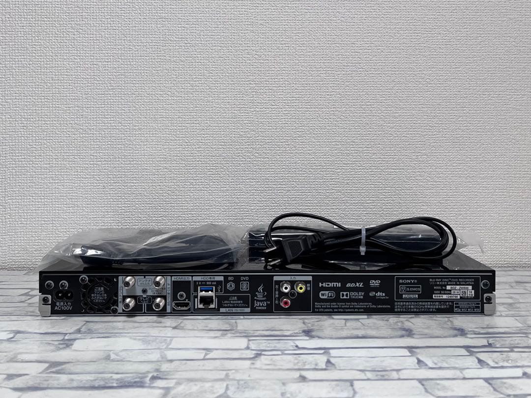 美品　4K 2番組録画　ソニー　ブルーレイレコーダー　BDZ-ZW500