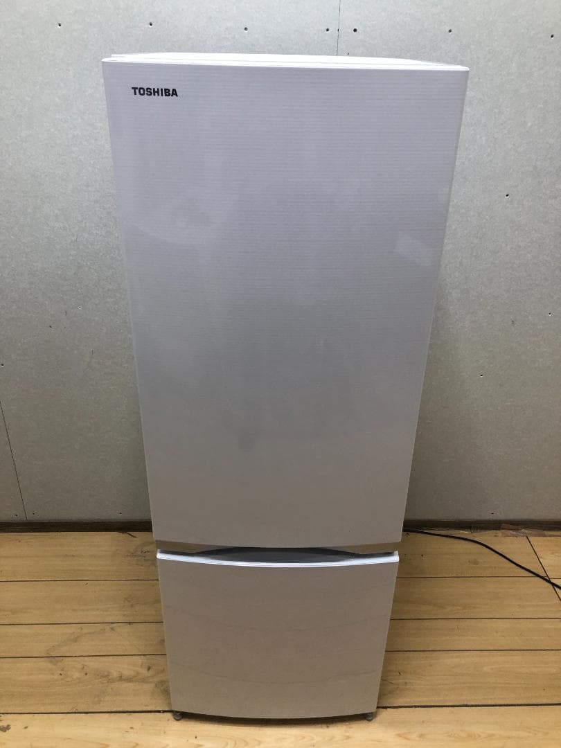 東芝 2ドア冷凍冷蔵庫 シェルホワイト 171L /右開きGR-M17BS(W)