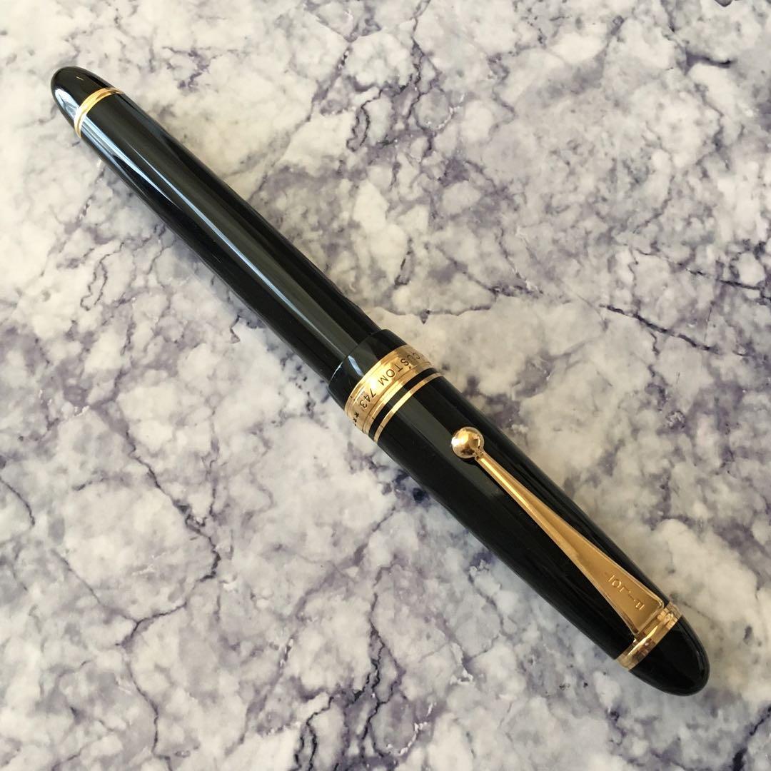 #645 オーバーホール済み 万年筆 パイロットCUSTOM 743 14k