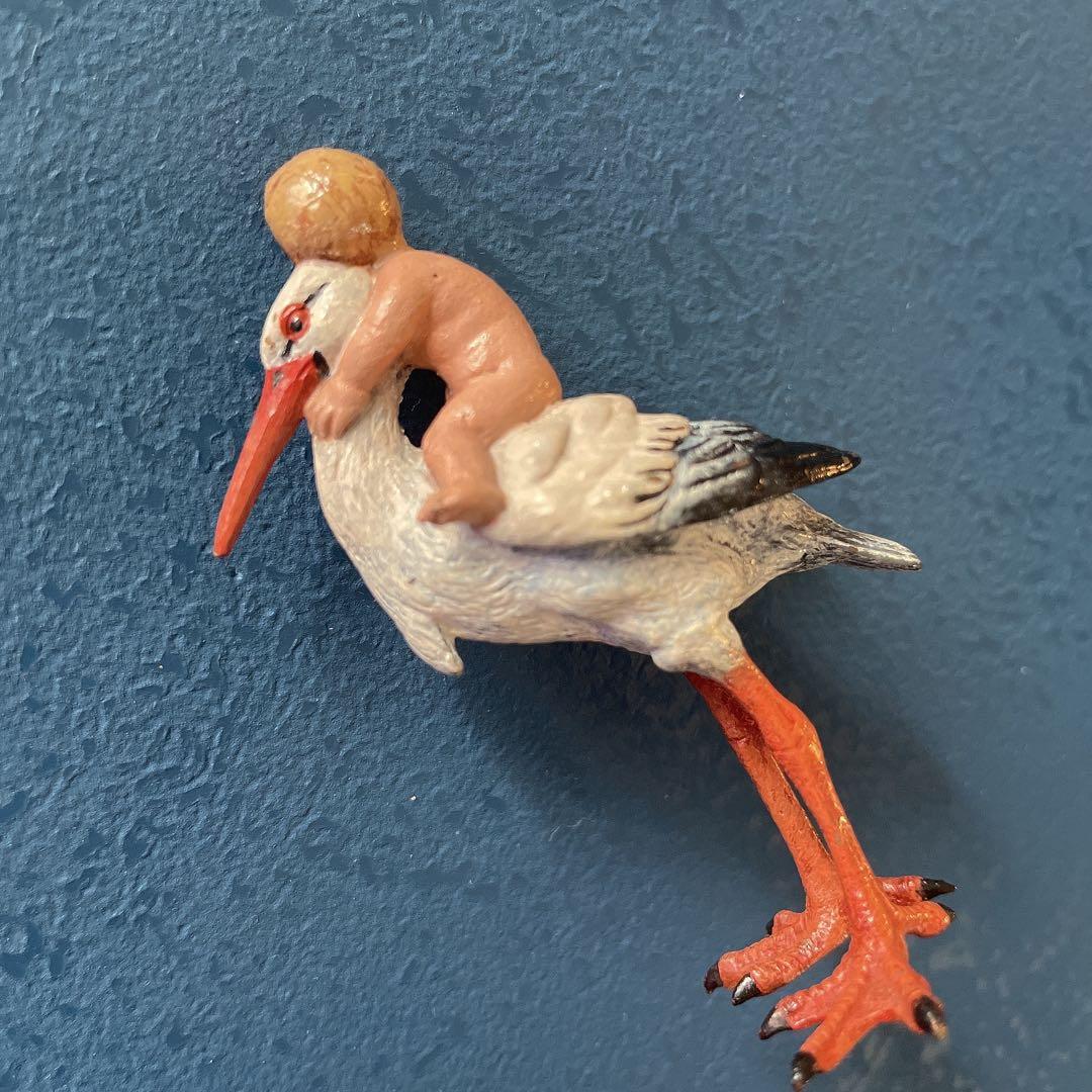 コウノトリ　ヴィエナブロンズ　vienna bronzes